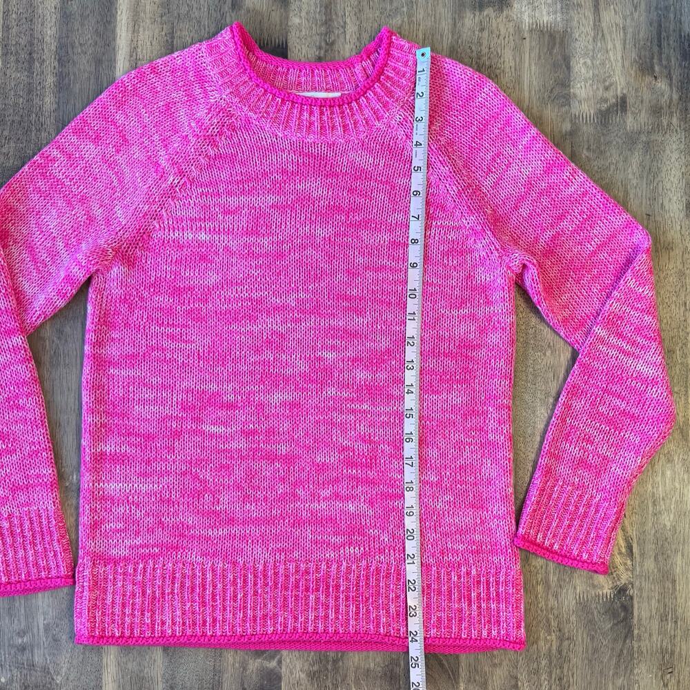 Lilly Pulitzer Deba Sweater Knit Crewneck Passion Fruit Pink Marl Women’s Small - Picture 5 of 10